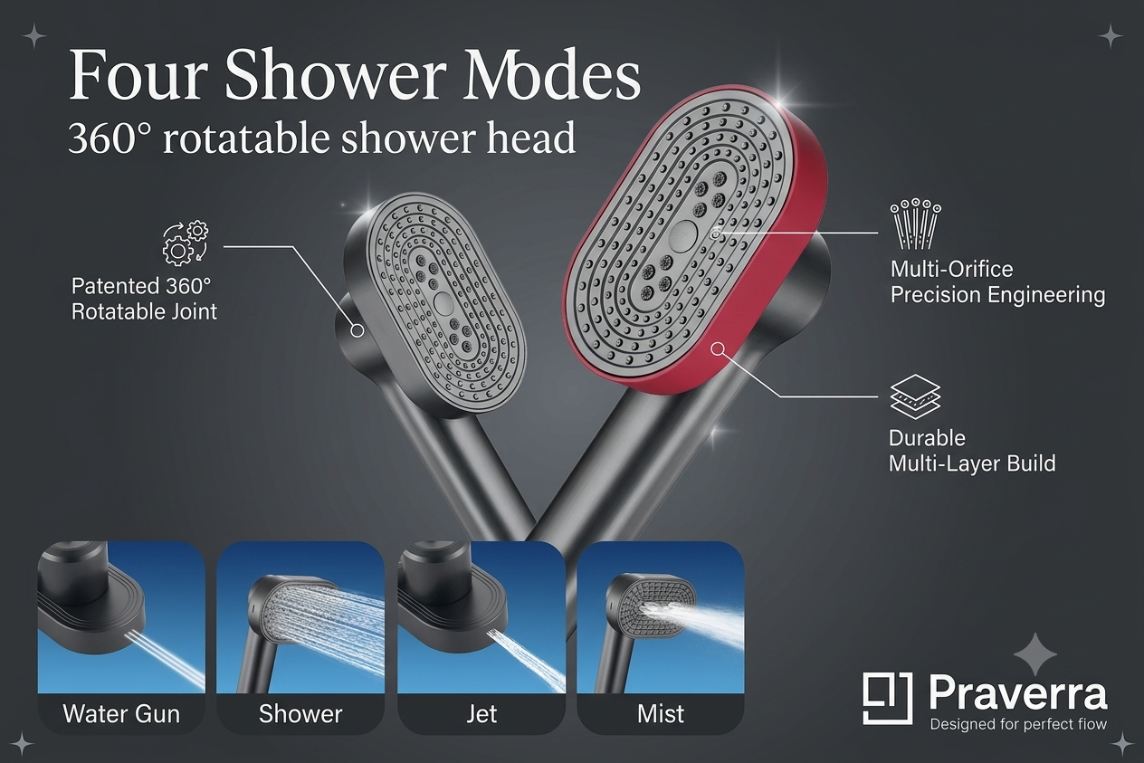 Praverra 4 Flow Hand Shower